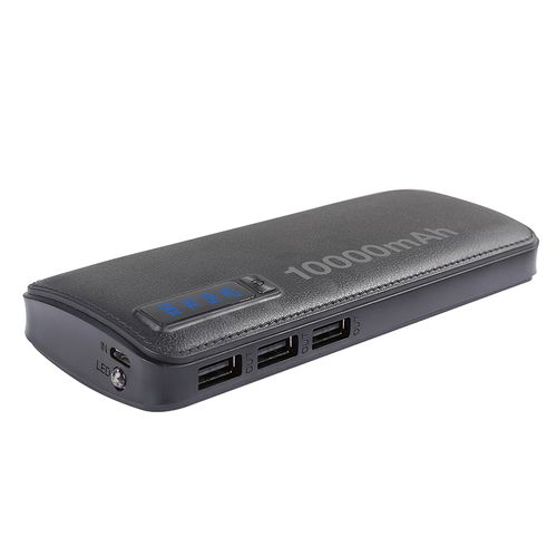 סוללת גיבוי 10000mAh עם 3 שקעי טעינה USB דגם P-U-L-10000 מבית LEXUS