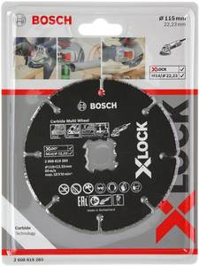 להב קרבון למשחזת "4.5 לחיתוך עץ ופלסטיק BOSCH XLOCK 2608619283 בוש Bosch