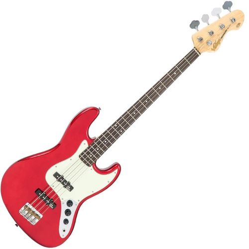 זוית נוספת Vintage VJ74 ReIssued Bass Guitar ~ Candy Apple Red