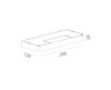 שלפי XL צמוד קיר UPLIGHT 28W