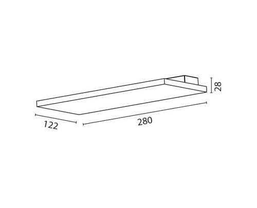 צמוד קיר אשלי 28W UPLIGHT טכנולייט