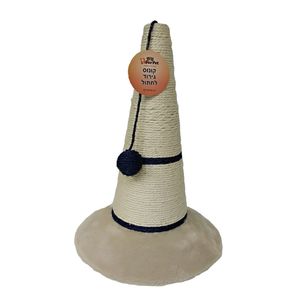 קונוס גירוד לחתולים + כדור חום/לבן
