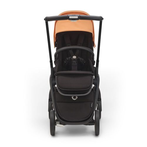עגלת משולבת Bugaboo Dragonfly בוגבו דרגונפליי שלדה שחורה בד שחור גגון קורל