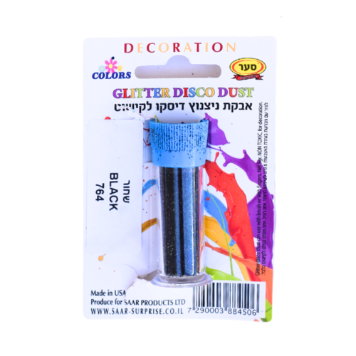 נצנצים לקישוט – שחור 764