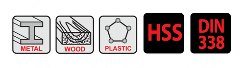 סט מקדחי PRO M2 HSS מידות 1-10 מ