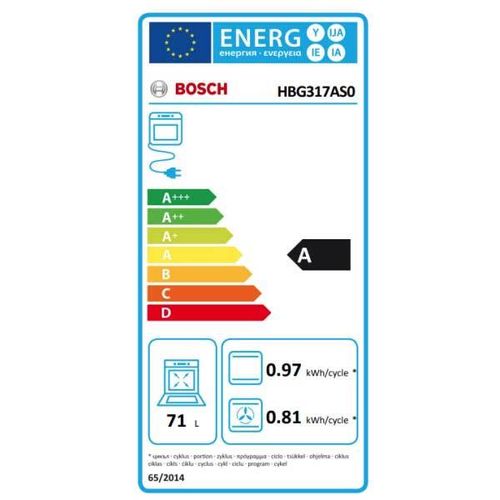 תנור Bosch בוש דגם HBG317AS0