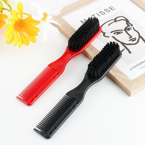 מברשת לניקוי לספרים משולבת מסרק סטרניק STERNIK COMB&BRUSH - צבע שחור 