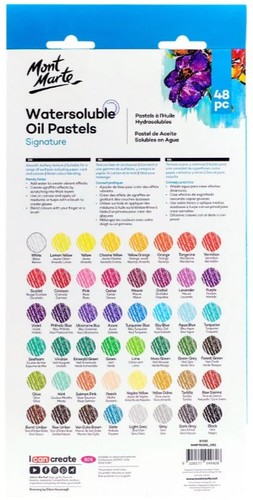 סט 48 פסטל שמן על בסיס מים MONT MARTE Watersoluble Oil Pastels