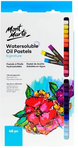 סט 48 פסטל שמן על בסיס מים MONT MARTE Watersoluble Oil Pastels