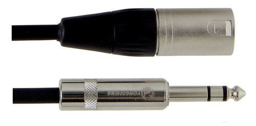 כבל מאוזן 1x 63 mm Stereo jack - 1x XLR (m) אורך 3 מטר מסדרת PRO LINE מבית GEWA (Germany)