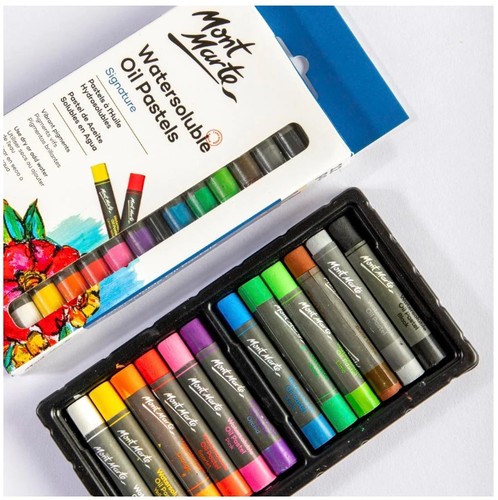 סט 12 פסטל שמן על בסיס מים MONT MARTE Watersoluble Oil Pastels