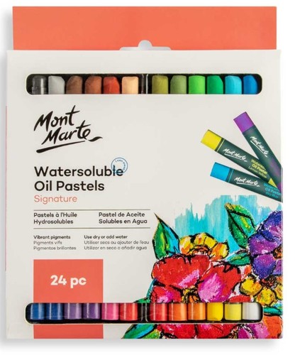 סט 24 פסטל שמן על בסיס מים MONT MARTE Watersoluble Oil Pastels