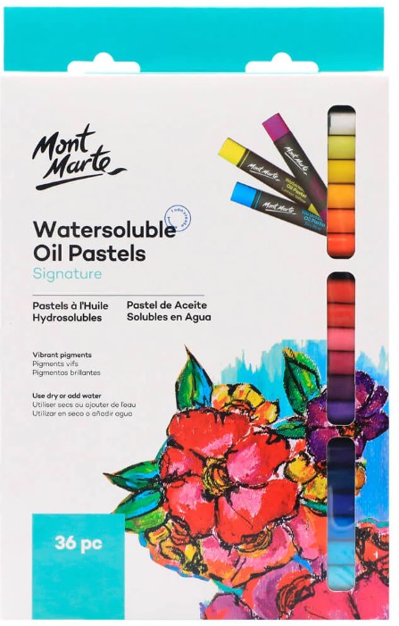 סט 36 פסטל שמן על בסיס מים MONT MARTE Watersoluble Oil Pastels