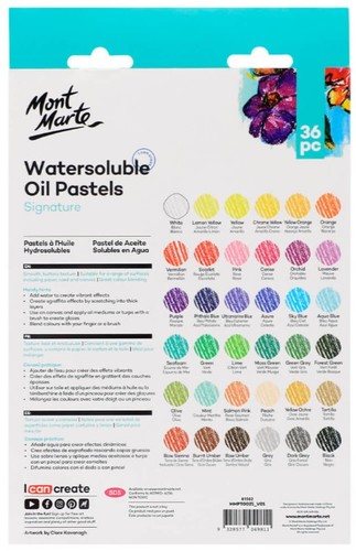 סט 36 פסטל שמן על בסיס מים MONT MARTE Watersoluble Oil Pastels