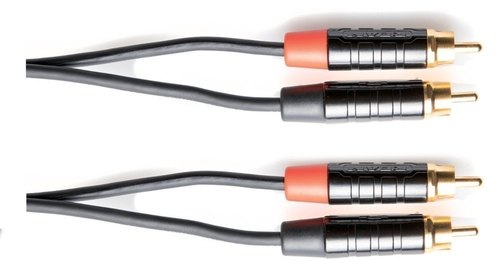 כבל TWIN אורך 1.5 מטר 2xRCA - 2xRCA מסדרת PRO LINE מבית GEWA (Germany)