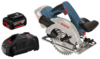 מסור עגול נטען GKS 18V-57 כולל סוללה 5AH מבית BOSCH