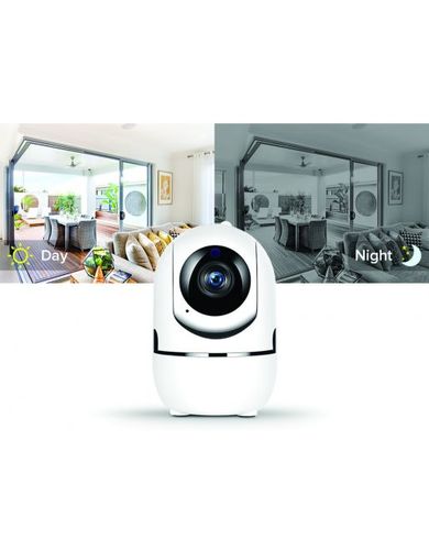 מצלמת אבטחה ביתית אלחוטית - WIFI מתכווננת PTZ 1080P HD - בליסטר Smartr