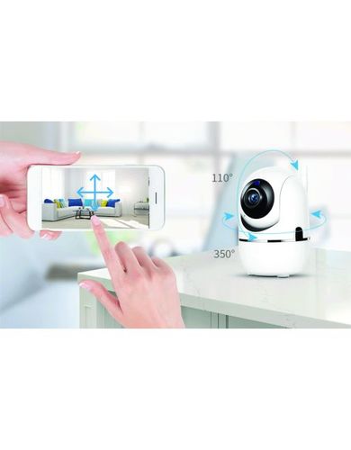 מצלמת אבטחה ביתית אלחוטית - WIFI מתכווננת PTZ 1080P HD - בליסטר Smartr