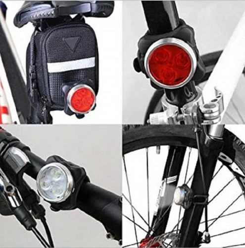 זוג פנסים לאופניים קדמי ואחורי BIKELED נטען