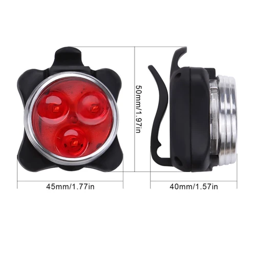 זוג פנסים לאופניים קדמי ואחורי BIKELED נטען