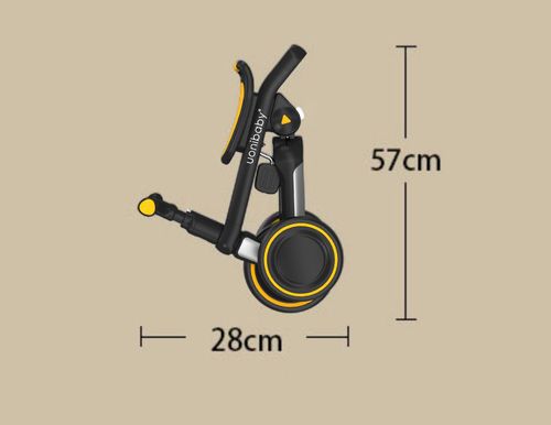 תלת אופן 4 ב 1 מתקפל הופך לאופני איזון Trike-Bike rolloGo - לבן/כתום