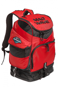 תיק טריאתלון אדום MAD WAVE BACKPACK MAD TEAM גדול מרווח ואיכותי מאוד