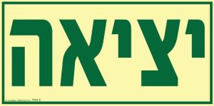 שלט יציאה פולט אור