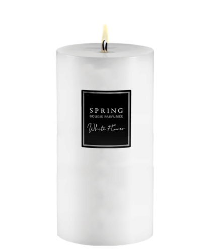 נר ריחני לבן - אוף וויט WHITE FLOWER 8*15