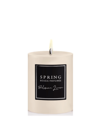 נר ריחני אוף וויט BELGIAN LINEN 6*7