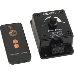 עמעם סיבובי כולל שלט 12/24V 8A לפסי לדים עד 96W/192W יורולוקס