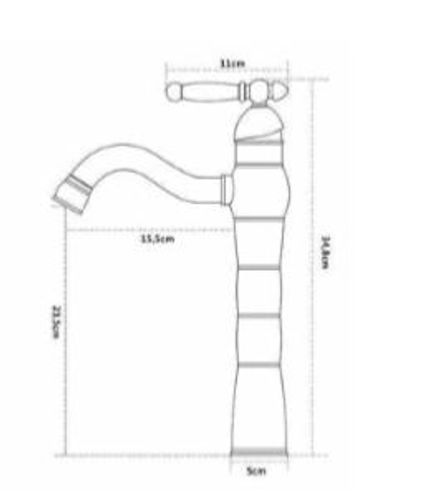 סיון אופיר ברז לכיור מונח ניקל מוברש מט דגם 1432CB