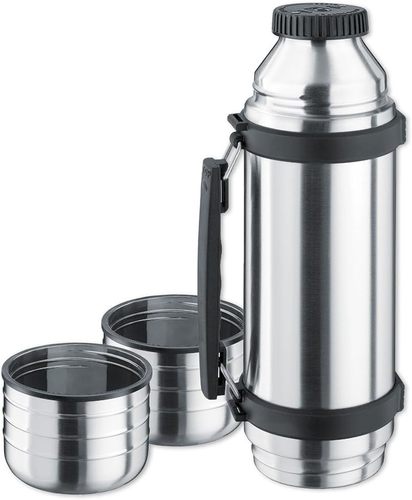 תרמוס לשתיה חמה איזוסטיל 1 ליטר + 2 כוסות של ISOSTEEL  