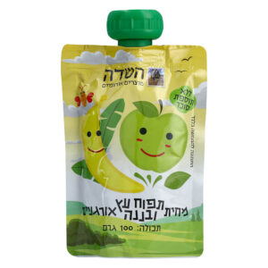 מחית אורגנית תפוח עץ ובננה (100 גרם) - השדה