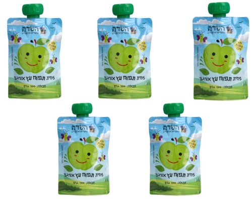 מבצע 5 יחידות - מחית אורגנית תפוח עץ (100 גרם) - השדה