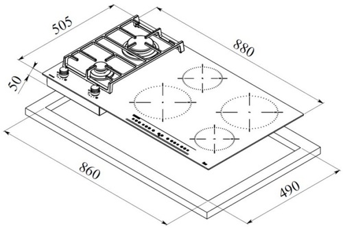 ‏כיריים משולבות Teka JZC-95314 תקה
