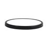 צמוד תקרה עגול דק שחור TIME 12W 18CM 3CCT- גוון אור משתנה בלחיצה