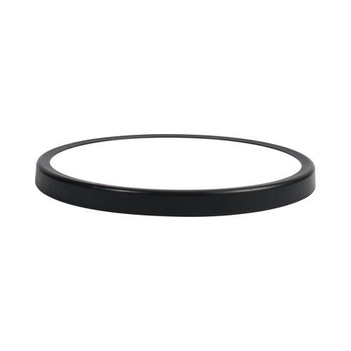 צמוד תקרה עגול דק שחור TIME 12W 18CM 3CCT- גוון אור משתנה בלחיצה Nisko 
