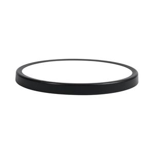 צמוד תקרה עגול דק שחור TIME 12W 18CM 3CCT- גוון אור משתנה בלחיצה Nisko