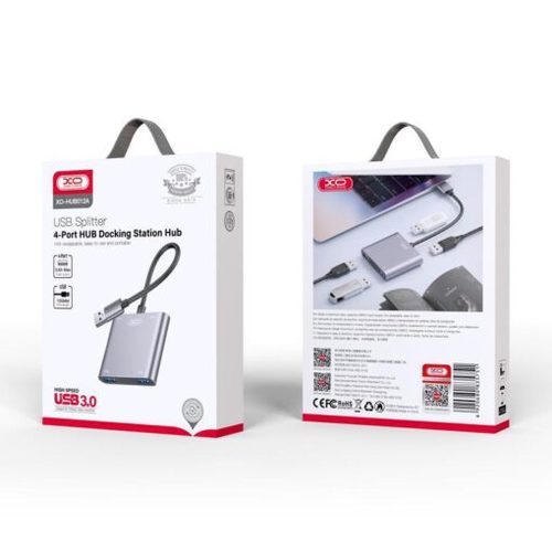 מפצל USB Xo -HUB012A 4 in 1 Docking Station