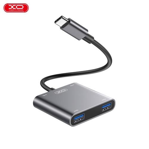 מפצל Type C Xo -HUB012B 4 in 1 Docking Station