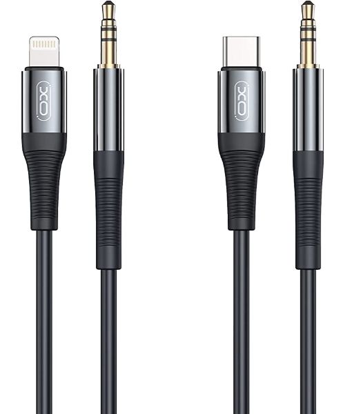 כבל מתאם XO - NB - Q193 Loghtning/Type-C to AUX