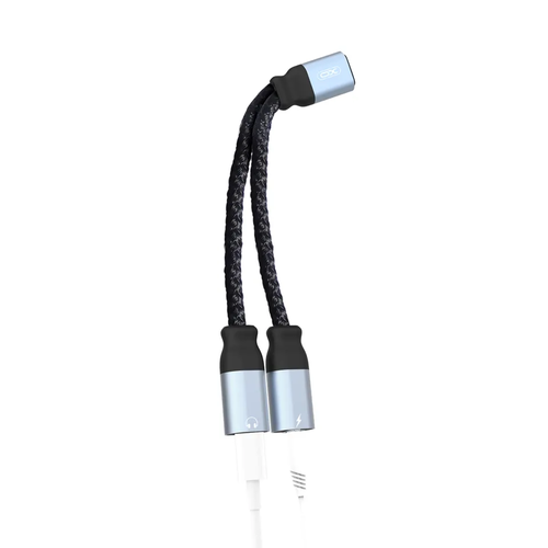 מתאם אוקס לאייפון XO - NB - R160A audio adapter lightning to lightning and 3.5mm