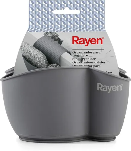 אירגונית לספוג/סקוץ' כלים לכיורC34 Rayen מתוך קולקציית דיספנסרים ומתקנים לסקוץ' במטבח (מבט נוסף) - פריט מעוצב לעיצוב חלל רחצה מודרני ויוקרתי