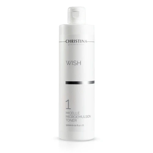  מי פנים מרעננים Micelle Microemulsion Toner שלב 1 סדרת וויש כריסטינה - 300 מ