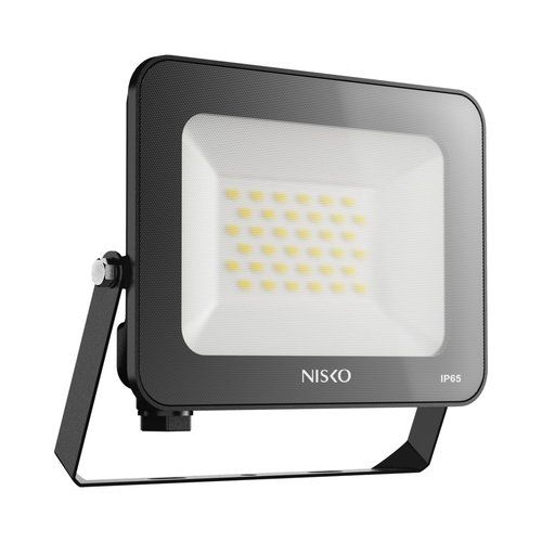 תאורת הצפה ניסקו EAGLE  IP65 30W אור קר גוף  שחור Nisko 
