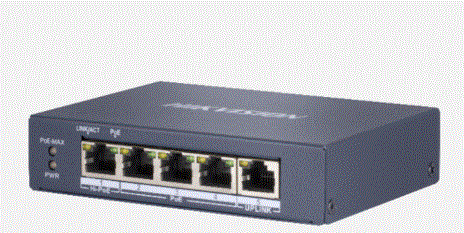 Hikvision 4 Port Gigabit Unmanaged POE Switch DS-3E0505HP-E