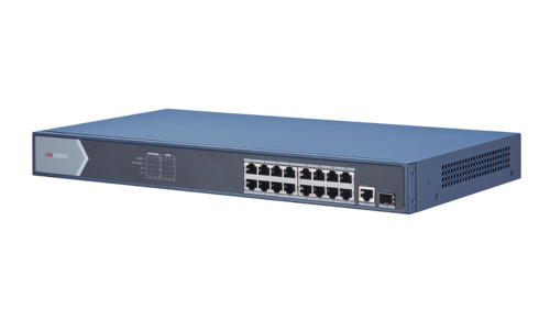 Hikvision 16 Port Gigabit Unmanaged POE Switch DS-3E0518P-E