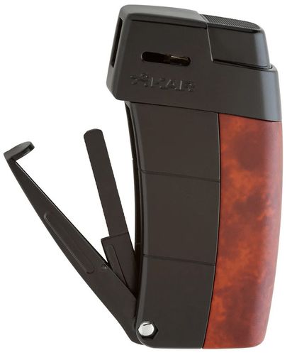 מצית למקטרת XIKAR גימור עץ 585ABBK