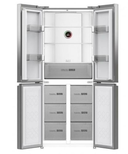 מקרר 4 דלתות זכוכית לבנה 406 ליטר peerless PRF-406 WH-G