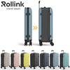 ROLLINK FLEX SPINNER 360 מזוודה עם 4 גלגלים כפולים מתקפלת בכחול כהה